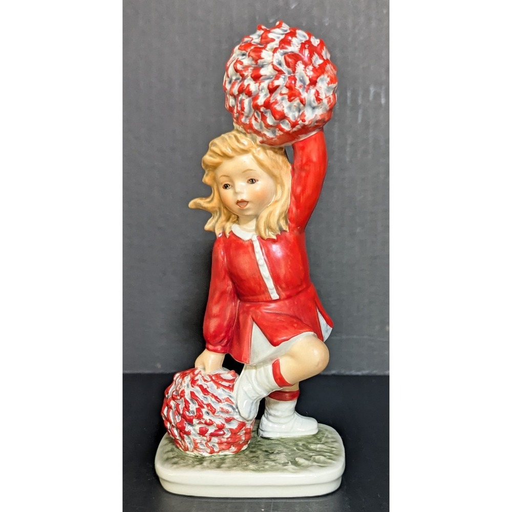 Vtg 1988 Goebel/Frobek Today's Children Blonde Cheerleader w/Pom Poms Mint Con
